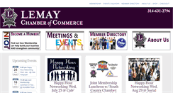 Desktop Screenshot of lemaychamber.com